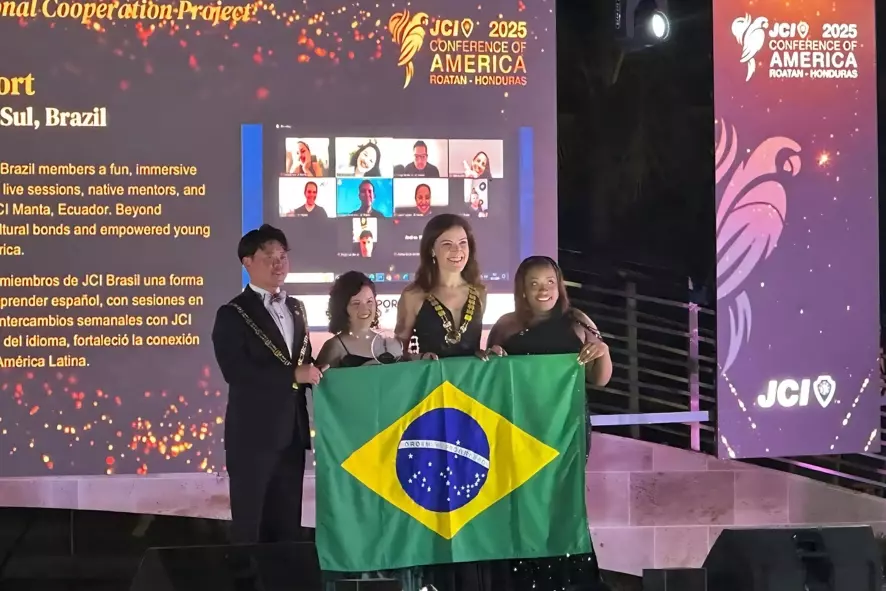 JCI Jaraguá do Sul conquista prêmio internacional com o Projeto Passaporte Latino